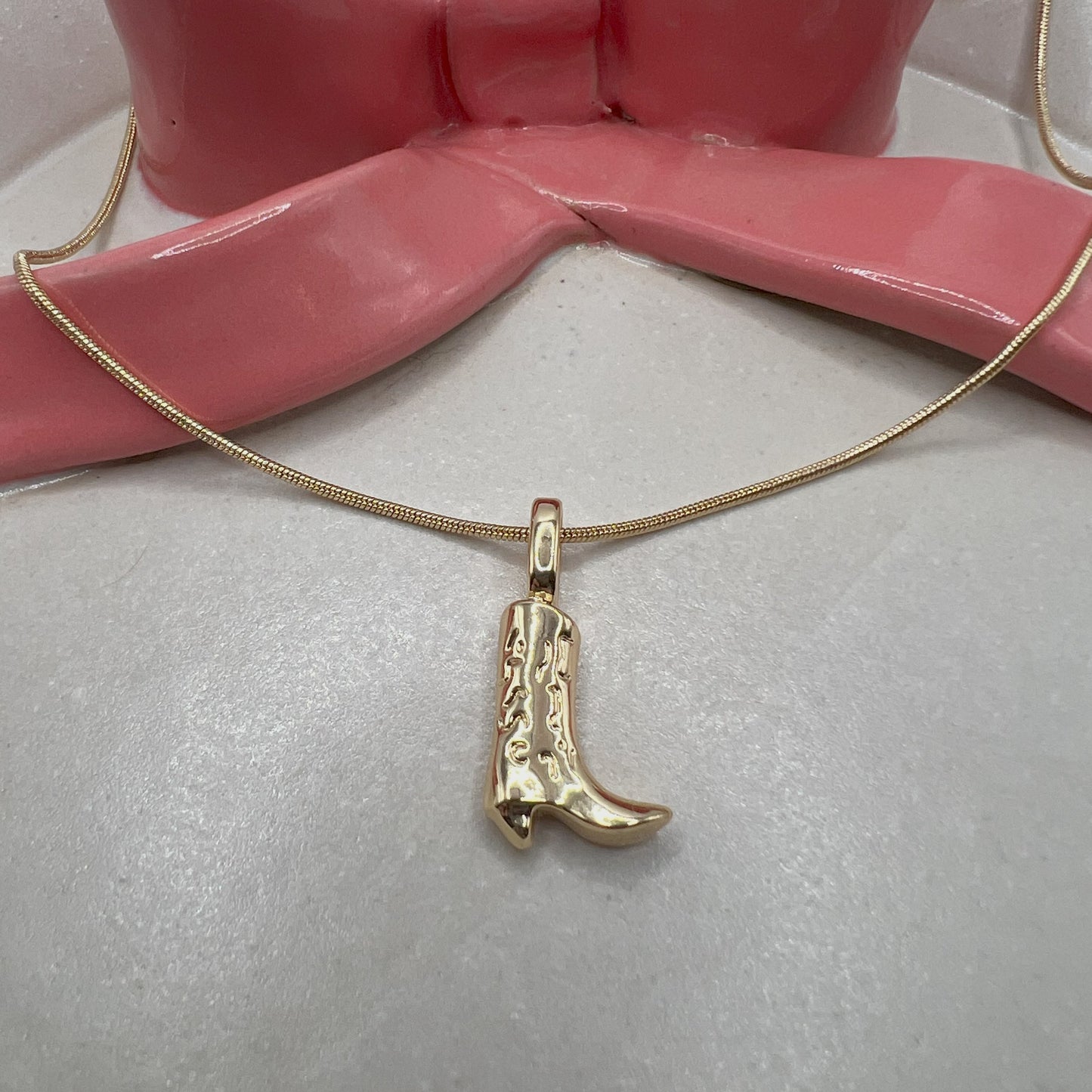 COWBOY BOOT NECKLACE