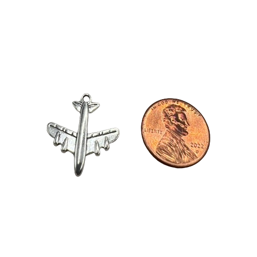 AIRPLANE CHARM (SILVER)