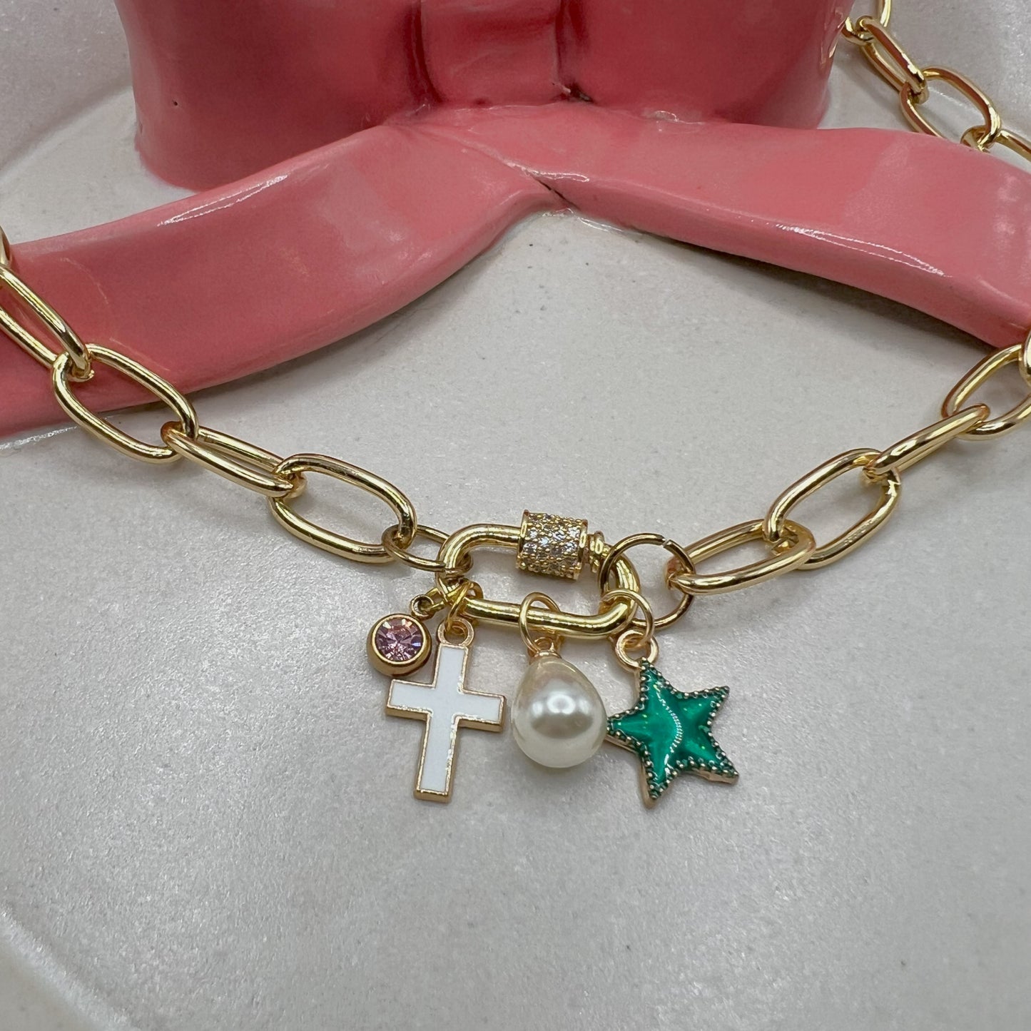 CROSS CARABINER NECKLACE