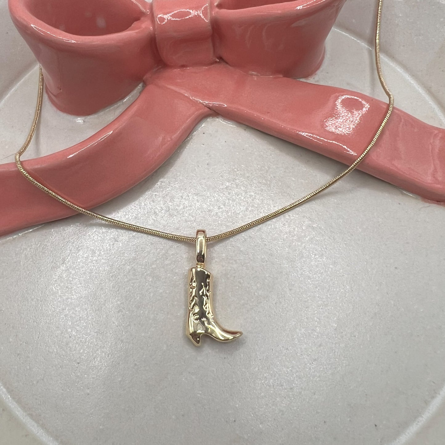 COWBOY BOOT NECKLACE