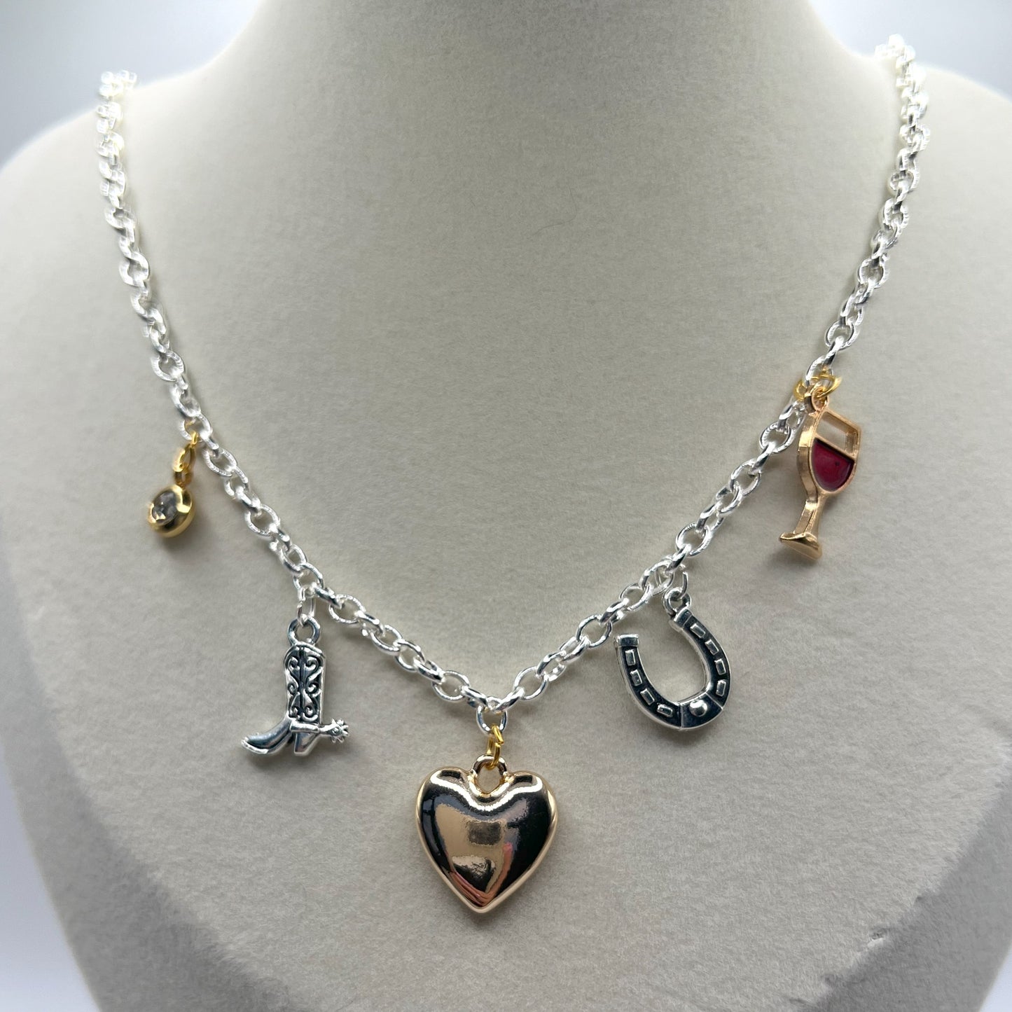 MIXED METAL NECKLACE