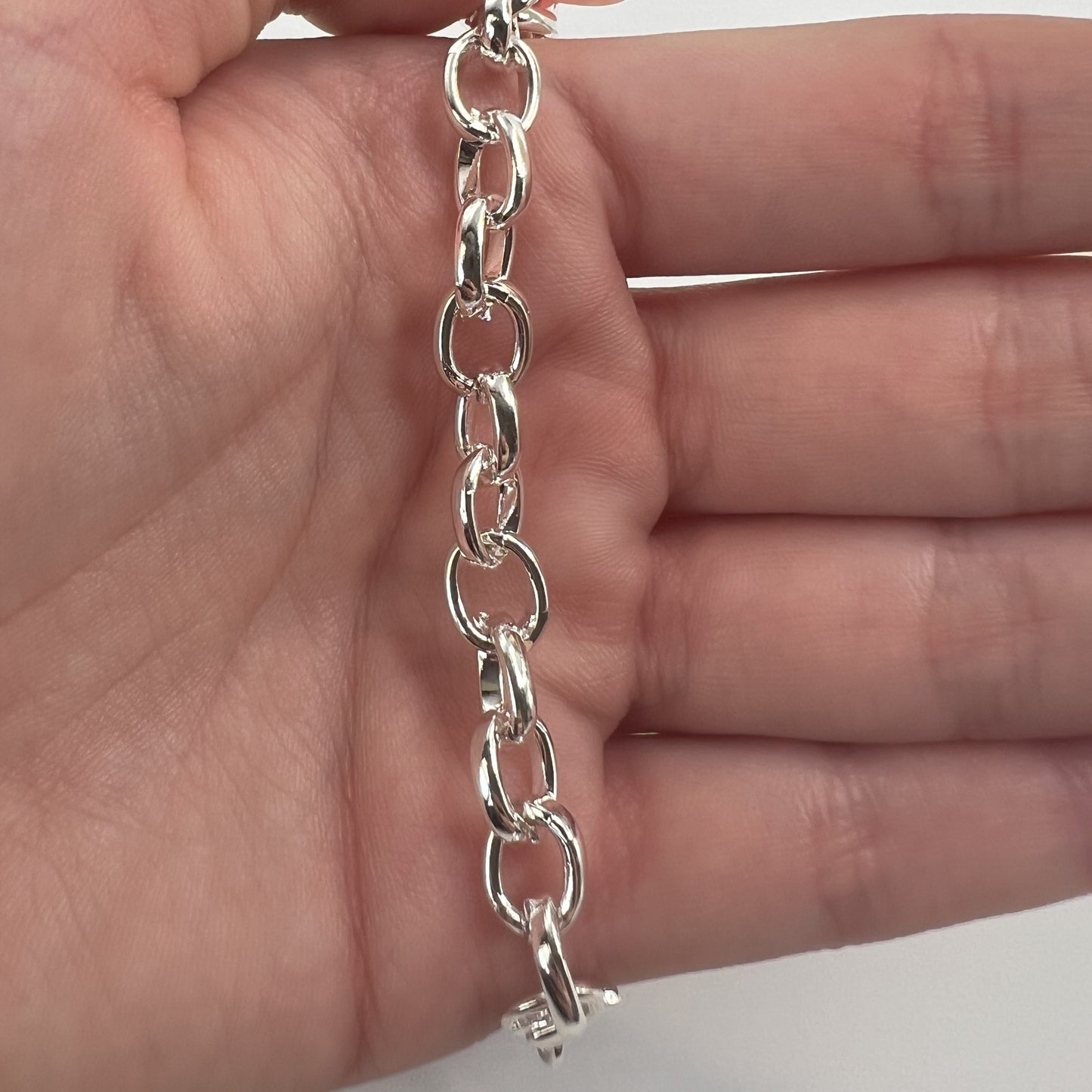 OVAL LINK BRACELET (SILVER)