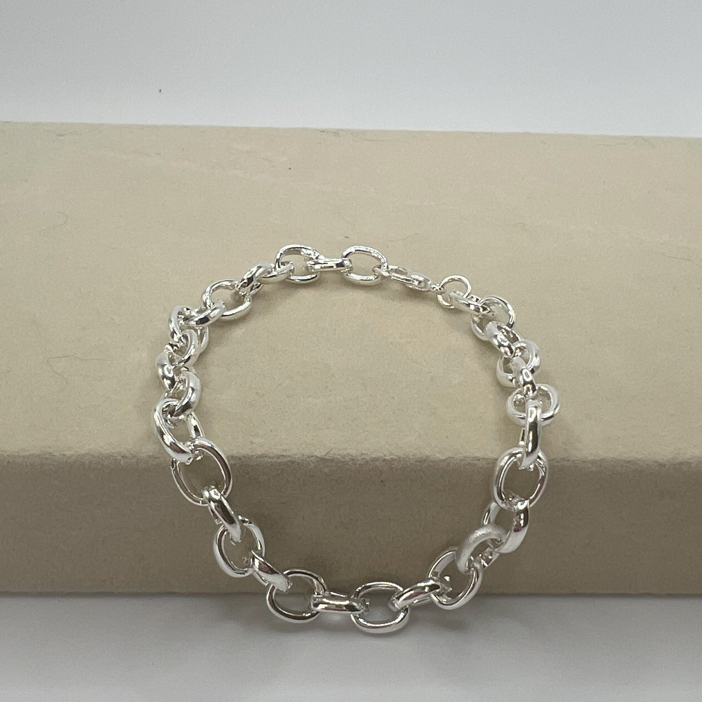OVAL LINK BRACELET (SILVER)