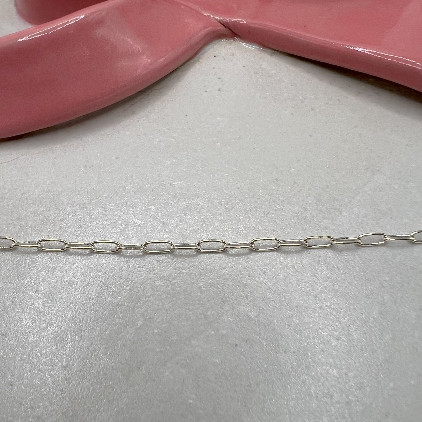 SMALL PAPERCLIP CHAIN (SILVER)
