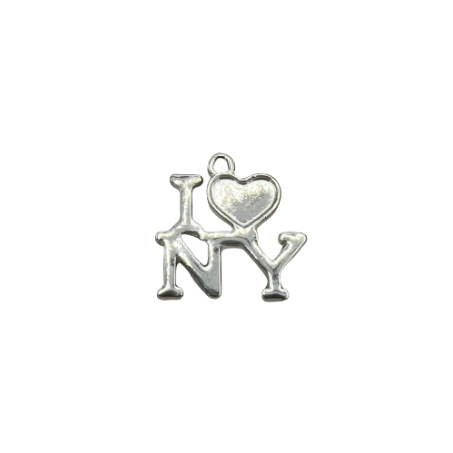 I LOVE NEW YORK CHARM (SILVER)