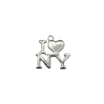 I LOVE NEW YORK CHARM (SILVER)