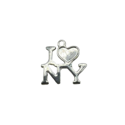 I LOVE NEW YORK CHARM (SILVER)