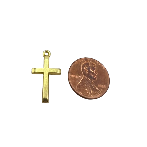 LARGE CROSS CHARM (GOLD)