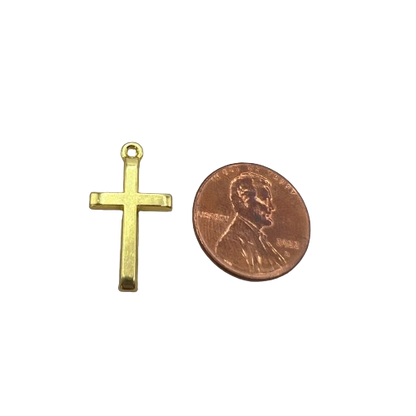 LARGE CROSS CHARM (GOLD)