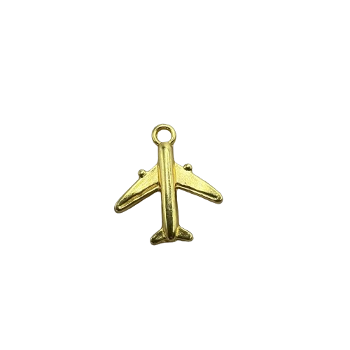 AIRPLANE CHARM (GOLD)