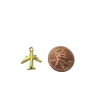 AIRPLANE CHARM (GOLD)