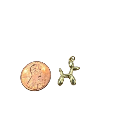 BALLOON ANIMAL CHARM (GOLD)