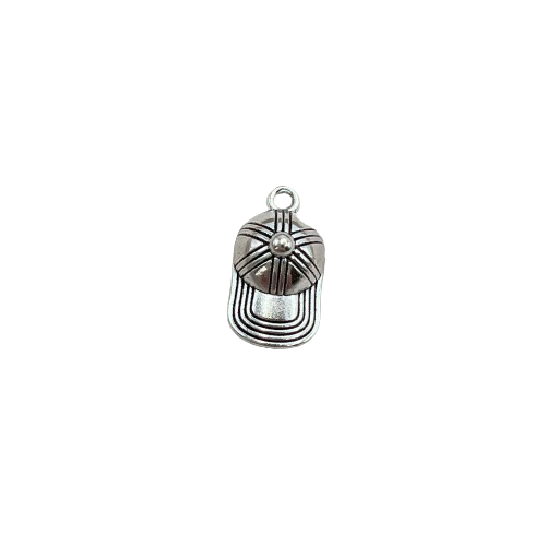 BASEBALL CAP CHARM (SILVER)