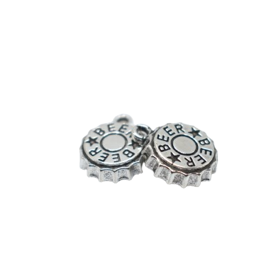 BEER CAP CHARM (SILVER)