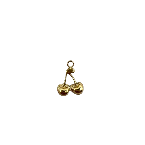 SMALL CHERRY CHARM (GOLD)