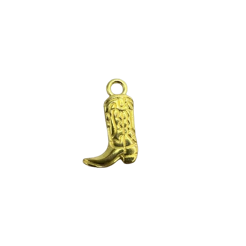 COWBOY BOOT CHARM (GOLD)