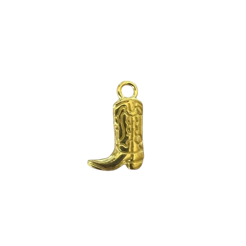 COWBOY BOOT CHARM (GOLD)