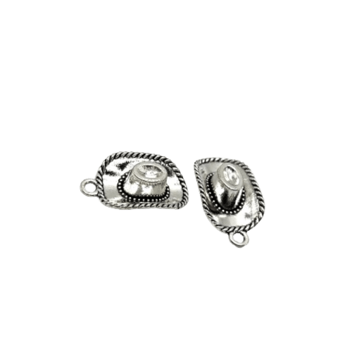 COWBOY HAT CHARM (SILVER)