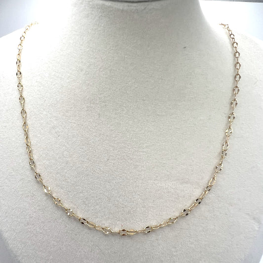 CRIMPED OVAL CHAIN (GOLD)