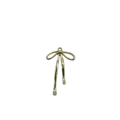 DROOPY BOW CHARM (GOLD)