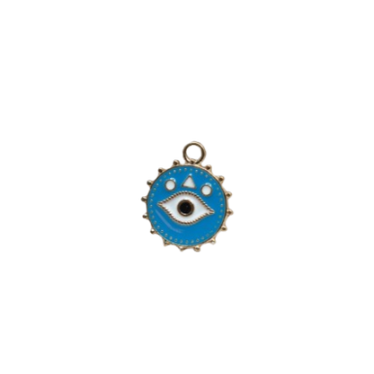 BLUE EVIL EYE CHARM (GOLD)