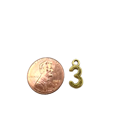 NUMBER CHARM (GOLD)