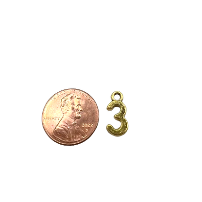 NUMBER CHARM (GOLD)