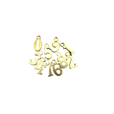 NUMBER CHARM (GOLD)