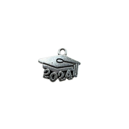 GRADUATION CAP CHARM (SILVER)