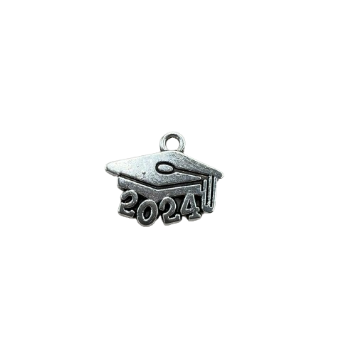 GRADUATION CAP CHARM (SILVER)