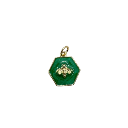 GREEN BEE CHARM (GOLD)