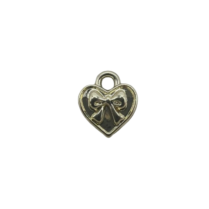 HEART WITH BOW CHARM (GOLD)