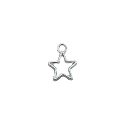 HOLLOW STAR CHARM (SILVER)