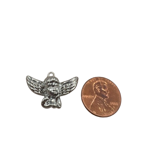 LARGE ANGEL CHARM (SILVER)