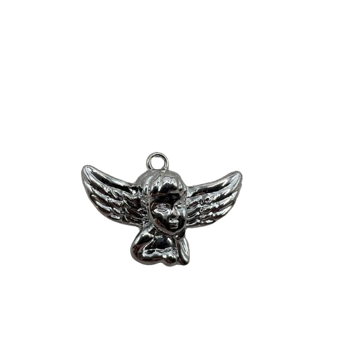 LARGE ANGEL CHARM (SILVER)