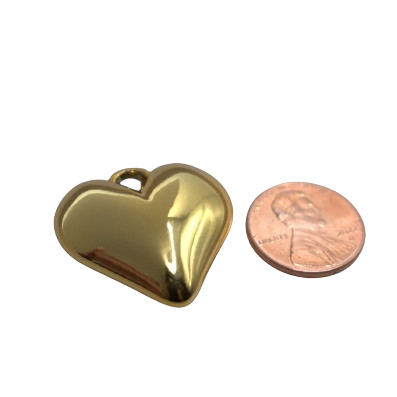 LARGE HEART CHARM (GOLD)