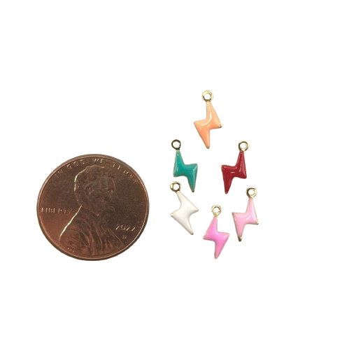 TINY LIGHTNING BOLT CHARM (GOLD)