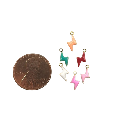 TINY LIGHTNING BOLT CHARM (GOLD)