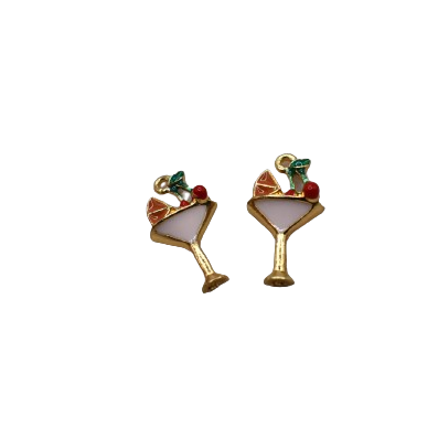 MARTINI GLASS CHARM (GOLD)