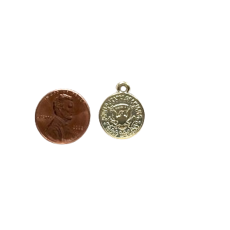 MEDIUM COIN CHARM (GOLD) (VERY LIGHT WEIGHT)