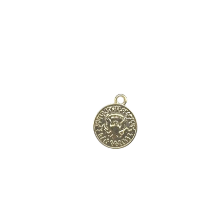 MEDIUM COIN CHARM (GOLD) (VERY LIGHT WEIGHT)