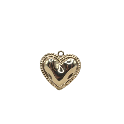 MEDIUM HEART CHARM (GOLD)