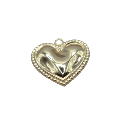 MEDIUM HEART CHARM (GOLD)