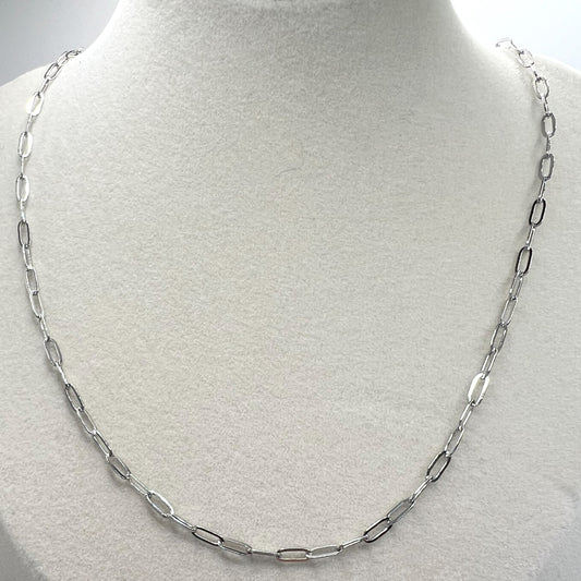 MEDIUM PAPERCLIP CHAIN (SILVER)