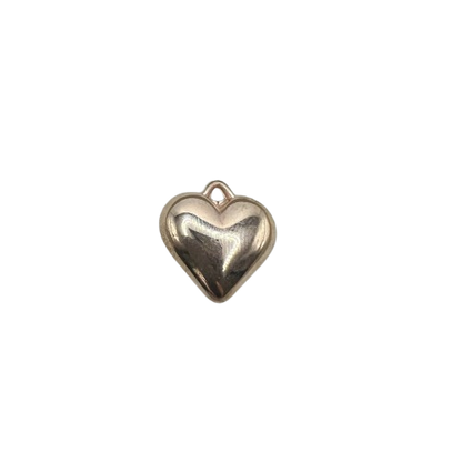 MEDIUM PUFFY HEART CHARM (GOLD)