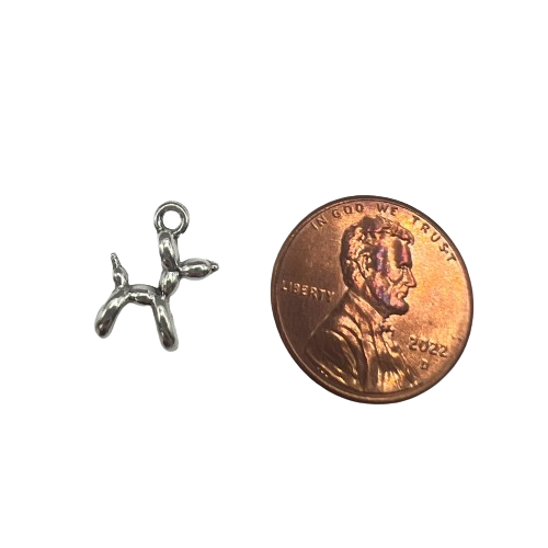 MINI BALLOON ANIMAL CHARM (SILVER)