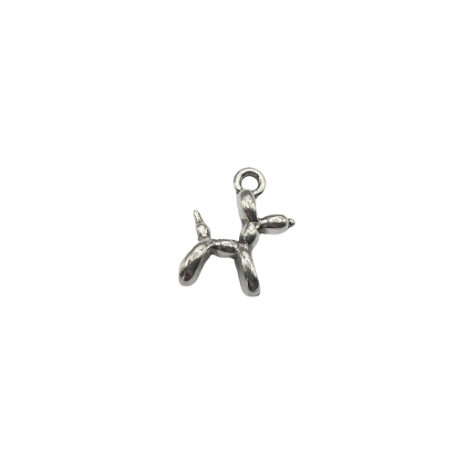 MINI BALLOON ANIMAL CHARM (SILVER)