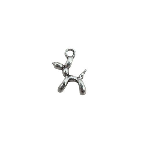 MINI BALLOON ANIMAL CHARM (SILVER)