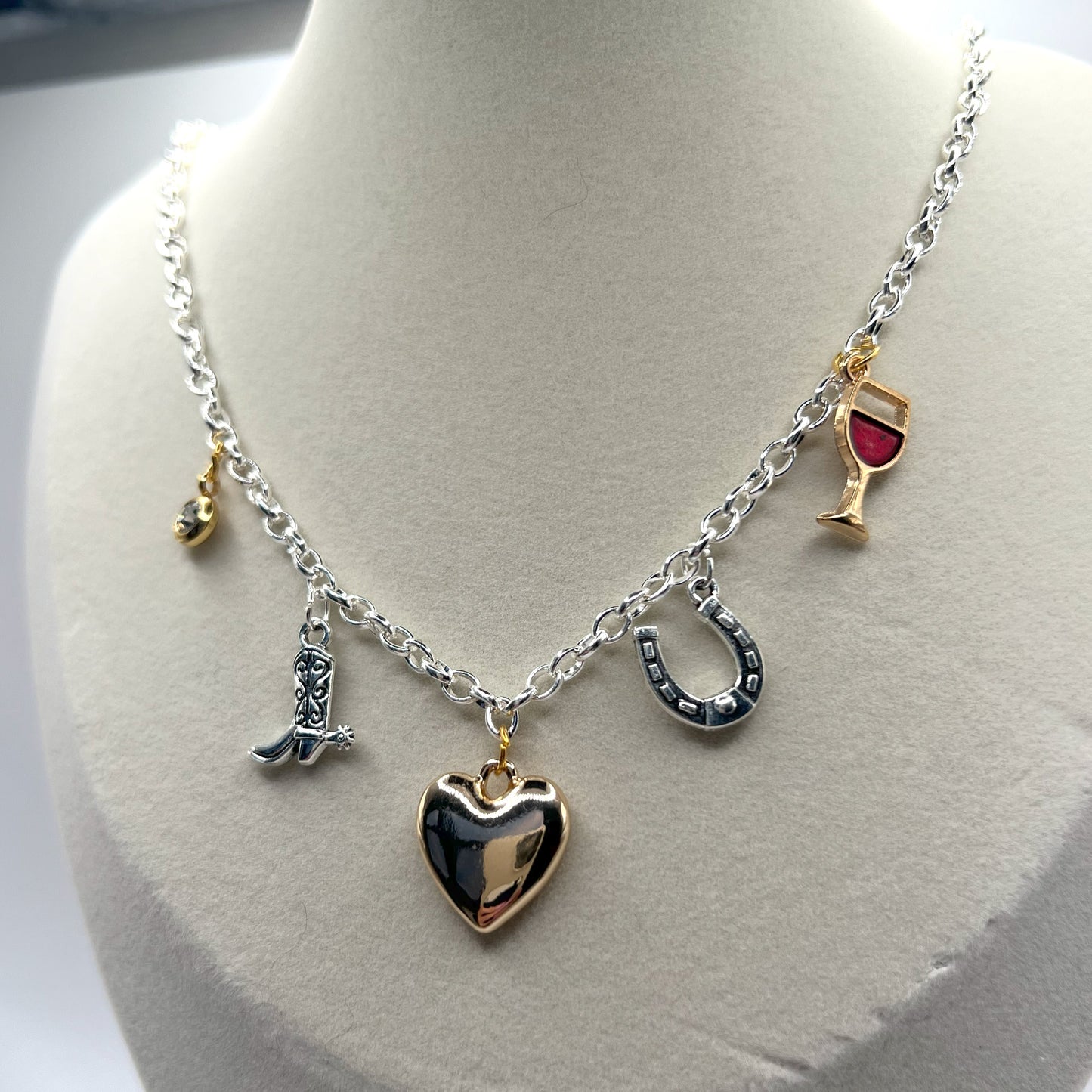 MIXED METAL NECKLACE