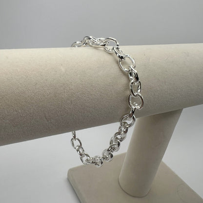 OVAL LINK BRACELET (SILVER)